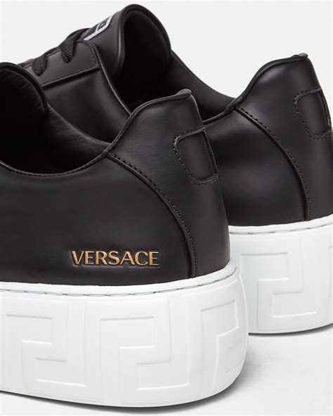 versace sneaker loe black herren|versace greca sneakers men.